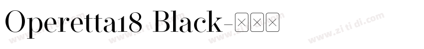 Operetta18 Black字体转换